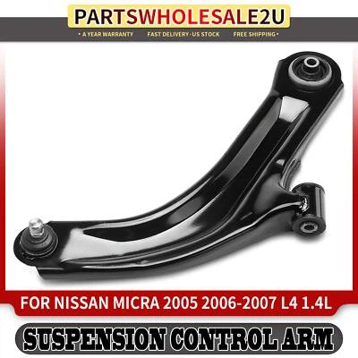 Brazo de control inferior delantero derecho con conjunto de rótula para Nissan Micra 2005-2007 Foto 1 de 4