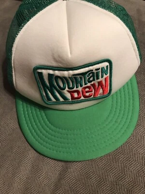 Sombrero de camionero Mountain Dew 2010 parche bordado malla Foto 1 de 4