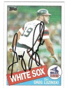 Signed Autographed Greg Luzinski Chicago White Sox 1985 Topps Card #650 w/COA - Picture 1 of 1