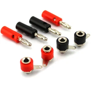 10set Male And Female 4mm Banana Plug Male And Female To Insert Banana Connector - Picture 1 of 5