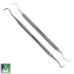 Dental Hygienist explorer 23/17 Probe Sickle scaler Teeth Cleaning Set of 2 - Picture 1 of 3