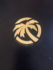 OEM HEATWAVE Visual STICKER 3 1/2" round Palm logo GOLD Awesome!!