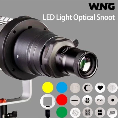 Optical Conical Snoot With Bowens Mount 80mm Lens 12 Gobos Photography Accessory - Image 1 of 4