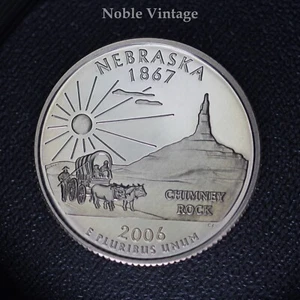 2006 S Proof Nebraska State Quarter - From Clad Proof Set - Picture 1 of 2