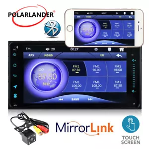 7" 2 Din Android Touch Screen Car Radio MP5 Player Bluetooth For Toyota Corolla - Picture 1 of 8