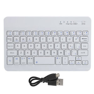 Mini Keyboard BT 59 Keys Tablet Computer Supplies White 7in HB028 ECM
