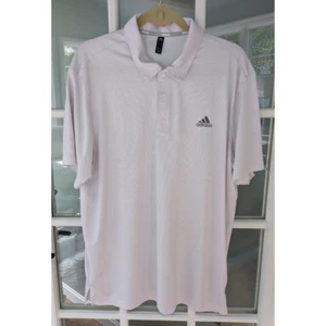 adidas Dot Print Golf Polo Shirt - MENS LARGE - Picture 1 of 5