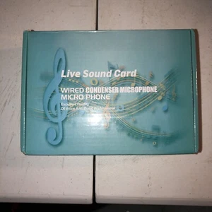 Live Sound Card Wired Condenser Microphone Micro Phone - Picture 1 of 5