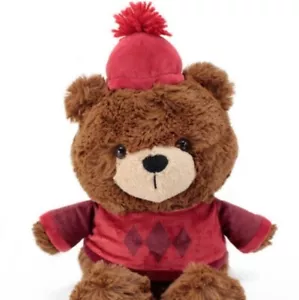 Animal Adventure TEDDY BEAR Plush Soft Red Brown Toy Wonder Shop Christmas - Picture 1 of 4