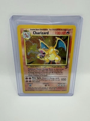 Charizard Base Set 2 Holo Rare Pokémon TCG Card 4/130 LP Condition - Image 1 of 3
