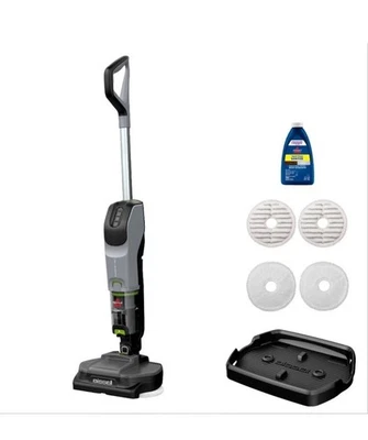 New, Bissell® SpinWave® + Vac Cordless, Hard Floor Spin Mop + Vacuum, Lay-Flat, - Image 1 of 2