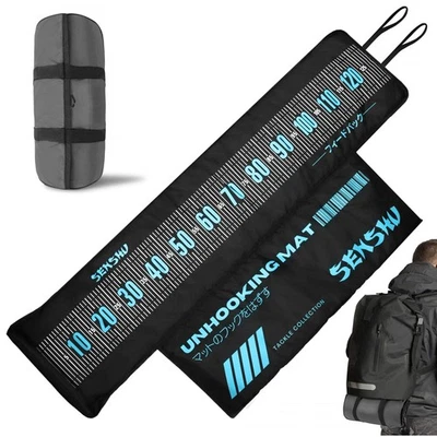 Senshu Tappetino Abhak con metro a nastro pesca predatori accessori pesca tappetino pesca - Immagine 1 di 4