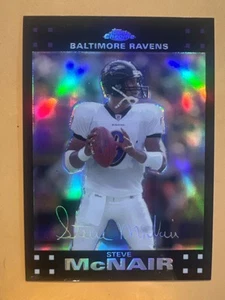 2007 Topps Chrome Refractor Steve McNair #TC56 Baltimore Ravens - Picture 1 of 2