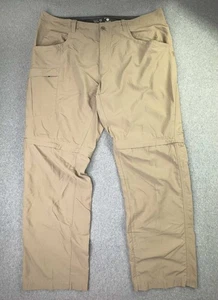 Mountain Hardware Convertible Hiking Pants Men's 38x32 Beige Khaki Outdoor Gorp - Picture 1 of 11