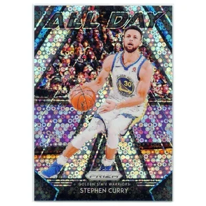 2018 Panini Prizm Stephen Curry All Day Fast Break Prizm #12 Near Mint - Bild 1 von 3