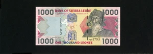 Sierra Leone Banknote P- 24b , 2003 , 1000 Leones UNC - Bild 1 von 2