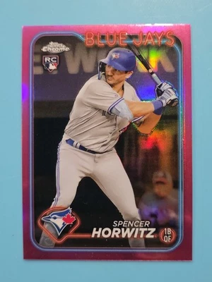 2024 Topps Chrome - Spencer Horwitz #26 Pink Refractor (RC) - Image 1 of 2