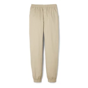 Boys' Big Pull-on Twill Jogger Pants Khaki 8 - Picture 1 of 8