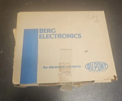Conectores IDC vintage BERG 65692-007 (100) NOS DuPont QC 1983 cabezales azules Foto 1 de 4