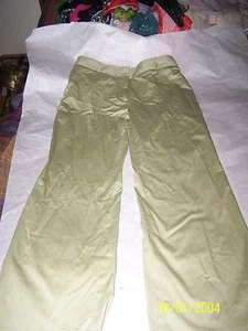Designer Van Heusen Green Pants Size 8 in Excellent Shape wrinkled from storage - Picture 1 of 3