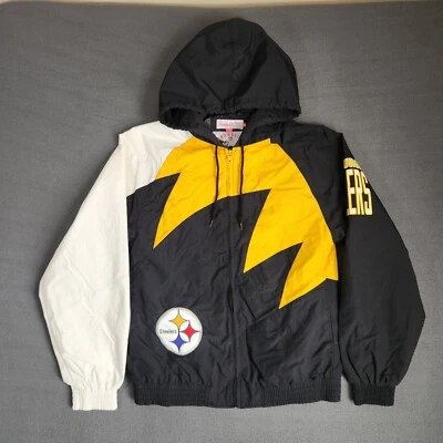 Chaqueta Mitchell Ness Para Hombres Pittsburgh Steelers Diente de Tiburón Talla Mediana Foto 1 de 4