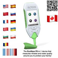 Soeks EcoVisor F2-en-1 - Detector de productos químicos alimentarios y probador de calidad del agua