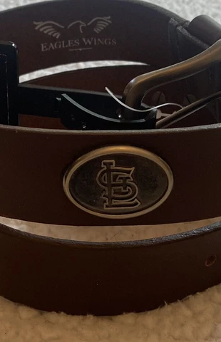 Adult MLB St. Louis Cardinals Belt, 34 Brown NWT, MSRP $39.99 New Old Stock Cover