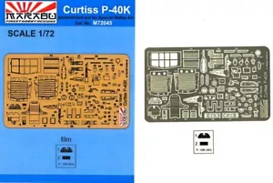 Marabu Models 1/72 CURTISS P-40K WARHAWK Photo Etch Detail Set Special Hobby - Picture 1 of 2