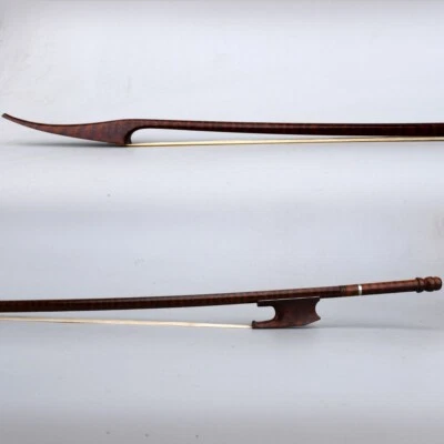 Pro Master Antique Snakewood Viol Da Gamba Bow Bass bow Special Frog Stiff Fast - Image 1 of 4
