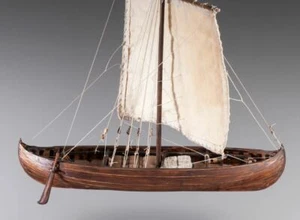 Dusek D013 - Viking Knarr - Wood and Metal Plank-On-Frame Model Kit 1/72 Scale - Picture 1 of 4