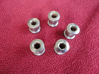 Vintage Shimano 105 Chainring Bolts - Set of Five - Image 1 of 2