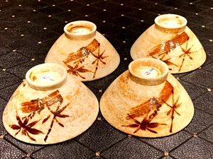 SCHÖNES CHINESISCHES ANTIKES HANDBEMALTES EMAILLE SET MIT 4 TASSEN SCHALEN - Bild 1 von 11