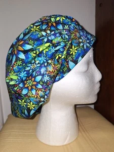 Very Pretty Design Bouffant Medical Scrub Surgical Hat SIZE Med - Picture 1 of 2