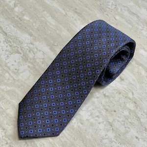 English Geometric Tie - Brown - Picture 1 of 2