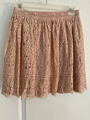 MINIFALDA MUJER HILARATION ROSA ENCAJE FLORAL TOTALMENTE FORRADA - TALLA XS  Foto 1 de 4