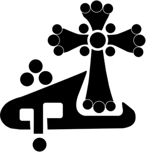 Assyrian God & Cross Holy Trinity Vinyl Decal for car Truck Laptop - Picture 1 of 1