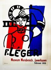 “F. LEGER” MUSEUM MORSBROICH, LEVERKUSEN 1955” BY F. LEGER,LITHOGRAPH (5H-FL-05)