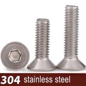 M2,5 * 4-40 304 SS Flachsechskant Senkkopf Vollgewindeschrauben - Bild 1 von 7