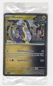 Pokemon BestBuy Temporal Forces Stamp - 121/162 Miraidon Cosmos Holo Exclusive - Picture 1 of 2