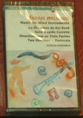 Darius Milhaud Athena Ensemble ‎Music For Wind Instruments CASSETTE ALBUM  - Image 1 of 4