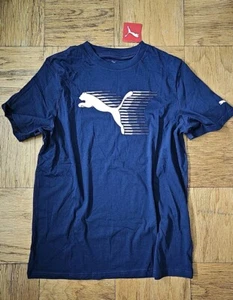 New NWT PUMA Hyper Blue Radiance Navy T-Shirt L - Picture 1 of 3