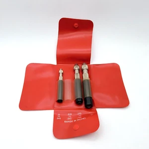 STARRETT S166 Pin Vise 3 piece Set, Vise A, C, D with Case - USA - Picture 1 of 7