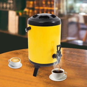 Dispensador de bebidas aislado de acero inoxidable 8L con grifo para café de agua caliente - Imagen 1 de 13