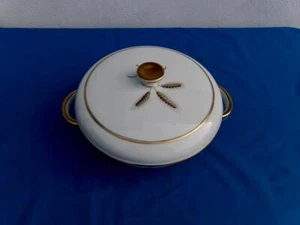 ROSENTHAL CHINA *BOUNTIFUL WHEAT* COVERED VEGETABLE BOWL UNUSED - Picture 1 of 6