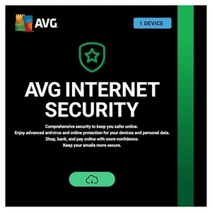 AVG Internet Security 2025 1 Windows PC Device 1 Year (EMAIL) - Picture 1 of 6