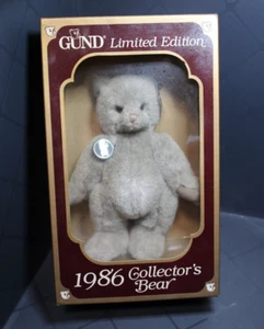 Vintage GUND Bär Original grau Teddybär Limited Collectors Edition 1986 NOS - Bild 1 von 13