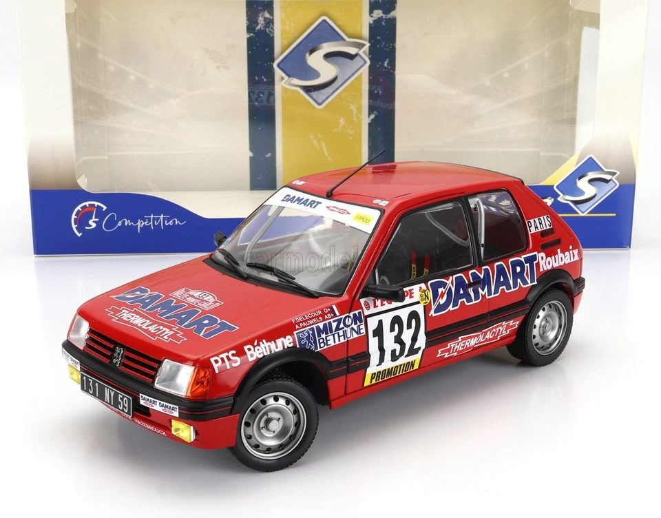 1/18 SOLIDO - PEUGEOT - 205 1.6 GTi N 132 RALLY MONTECARLO 1986 FRANCOIS 1801717 - Immagine 1 di 1