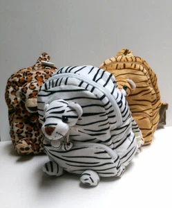 Kids' Girls Leopard, Tiger Animal 11" Backpack Travel Purse Bag by Fiesta NEW - Picture 1 of 28