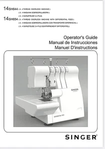 Singer 14SH644 / 14SH654 Sewing Machine New Instruction Manual FREE SHIPPING - Picture 1 of 1