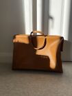 Vintage tan leather 1970-80 Bally tote/weekend bag.Suede lining detachable purse